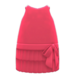 Animal Crossing Items Retro Sleeveless Dress Red