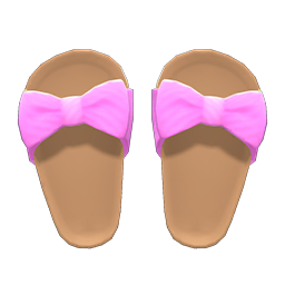 Animal Crossing Items Ribbon Sandals Pink