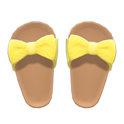 Animal Crossing Items Ribbon Sandals Yellow