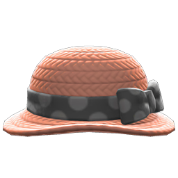 Animal Crossing Items Ribboned Garden Hat Black