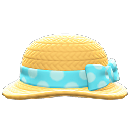 Animal Crossing Items Ribboned Garden Hat Blue