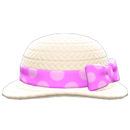 Animal Crossing Items Ribboned Garden Hat Pink