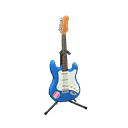 Animal Crossing Items Rock Guitar Cool blue / Cute logo