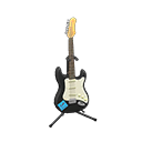 Animal Crossing Items Rock Guitar Cosmo black / Handwritten logo