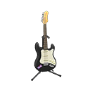 Animal Crossing Items Rock Guitar Cosmo black / Rock logo