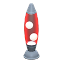 Animal Crossing Items Rocket Lamp Red