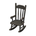 Animal Crossing Items Rocking Chair Black