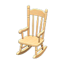 Animal Crossing Items Rocking Chair Light wood
