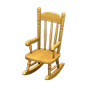 Animal Crossing Items Rocking Chair Natural wood