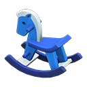 Animal Crossing Items Rocking Horse Blue