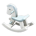 Animal Crossing Items Rocking Horse White