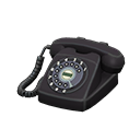 Animal Crossing Items Rotary Phone Black