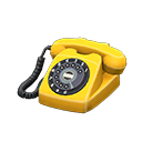 Animal Crossing Items Rotary Phone Yellow
