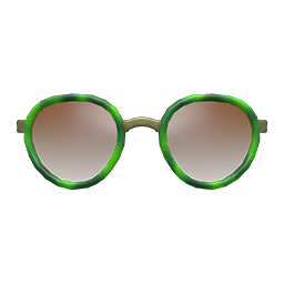 Animal Crossing Items Round Tinted Shades Green