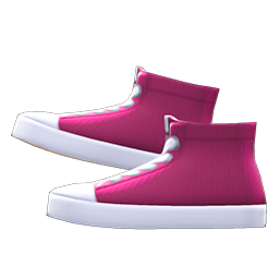 Animal Crossing Items Rubber-toe High Tops Berry red