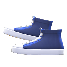 Rubber-toe High Tops Blue
