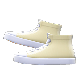 Rubber-toe High Tops Ivory