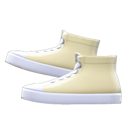 Animal Crossing Items Rubber-toe High Tops Ivory