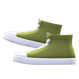 Animal Crossing Items Rubber-toe High Tops Olive