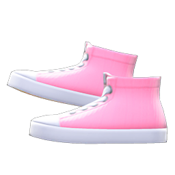 Animal Crossing Items Rubber-toe High Tops Pink