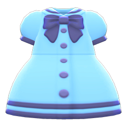 Animal Crossing Items Sailor-collar Dress Blue