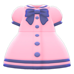 Sailor-collar Dress Pink