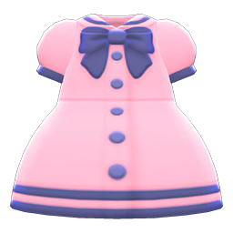 Animal Crossing Items Sailor-collar Dress Pink