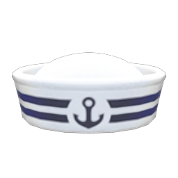 Animal Crossing Items Sailor's Hat White