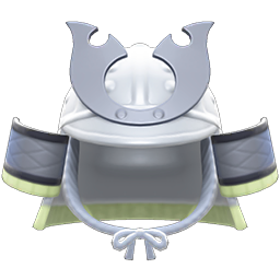 Animal Crossing Items Samurai Helmet White