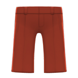 Animal Crossing Items Satin Pants Dark red