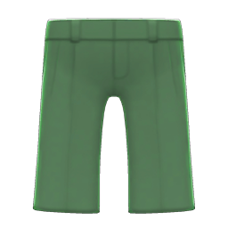Animal Crossing Items Satin Pants Green