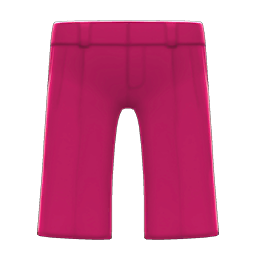 Animal Crossing Items Satin Pants Ruby red