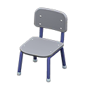 Animal Crossing Items School Chair Gray & blue