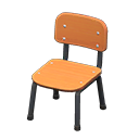 Animal Crossing Items School Chair Light brown & black