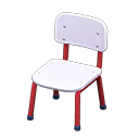Animal Crossing Items School Chair White & red