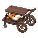 Animal Crossing Items Serving Cart Brown