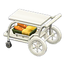 Animal Crossing Items Serving Cart White
