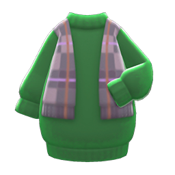Animal Crossing Items Shawl-and-dress Combo Green