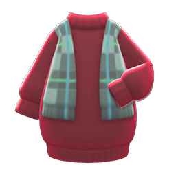 Animal Crossing Items Shawl-and-dress Combo Red