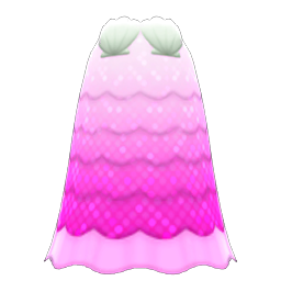 Animal Crossing Items Shell Dress Pink