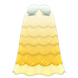 Animal Crossing Items Shell Dress Yellow