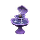 Animal Crossing Items Shell Fountain Purple