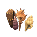 Animal Crossing Items Shell Partition Brown