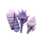 Animal Crossing Items Shell Partition Purple