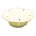 Animal Crossing Items Shell Table White