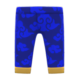 Animal Crossing Items Silk Pants Blue