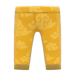 Animal Crossing Items Silk Pants Yellow
