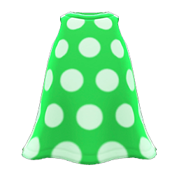 Simple-dots Dress Green
