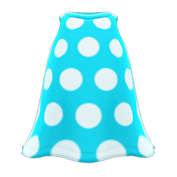 Simple-dots Dress Light blue