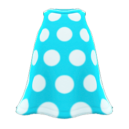 Animal Crossing Items Simple-dots Dress Light blue